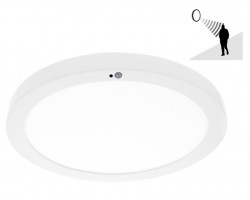 Downlight panel Redondo LED Superficie Slim 20W con detector movimiento